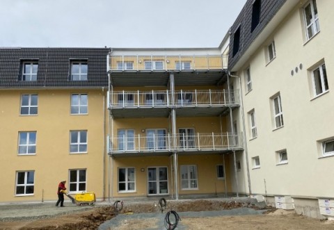 Fotos vom Baufortschritt des Seniorenpflegeheims Plauen