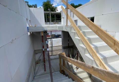 Fotos vom Baufortschritt des Seniorenpflegeheims Thermalbad Wiesenbad