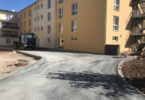 Fotos vom Baufortschritt des Seniorenheims Crimmitschau